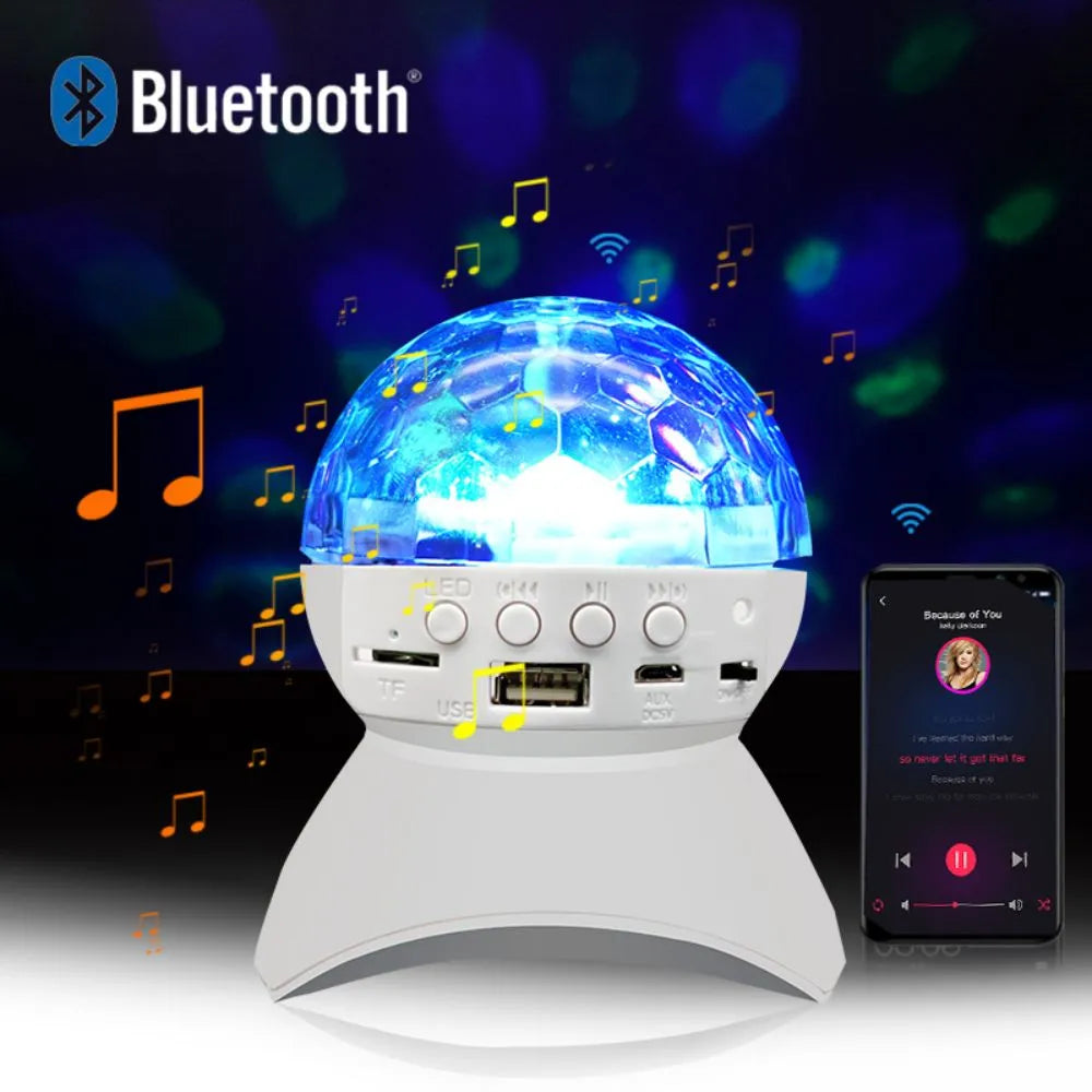 Lámpara Disco LED Recargable: transforma cualquier espacio en una fiesta al instante