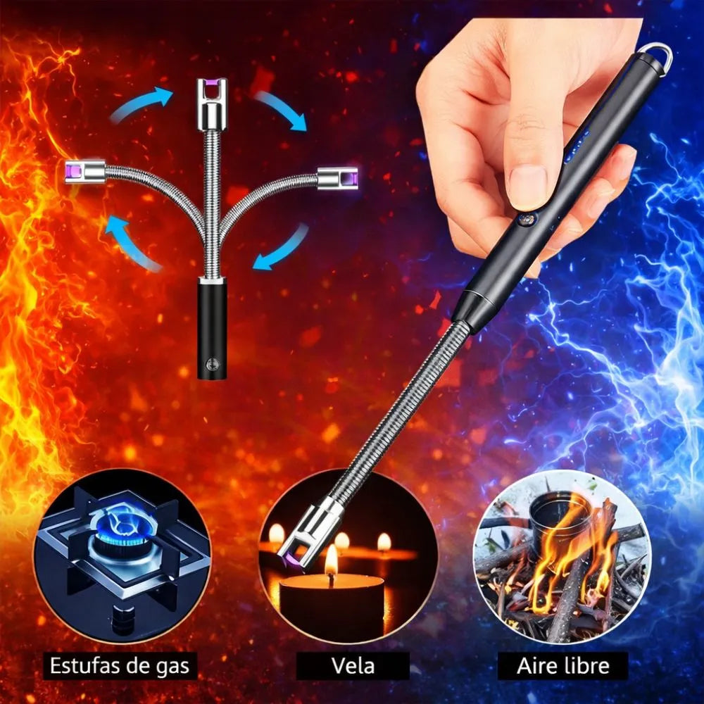 Encendedor Eléctrico Recargable USB – Encendido Seguro Y Confiable Sin Gas Ni Viento