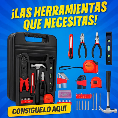 Set Completo de Herramientas 129 Piezas con Maletín